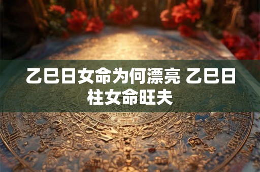 乙巳日女命为何漂亮 乙巳日柱女命旺夫
