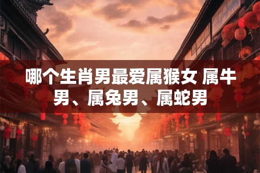 哪个生肖男最爱属猴女 属牛男、属兔男、属蛇男 哪个生肖男最爱属猴女 属牛男、属兔男、属蛇男