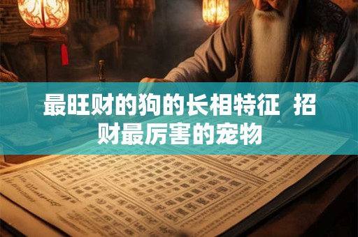 最旺财的狗的长相特征  招财最厉害的宠物