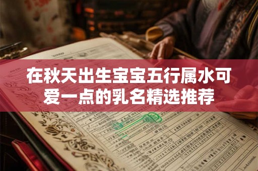 在秋天出生宝宝五行属水可爱一点的乳名精选推荐