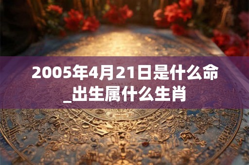 2005年4月21日是什么命_出生属什么生肖 2005年4月21日是什么命_出生属什么生肖