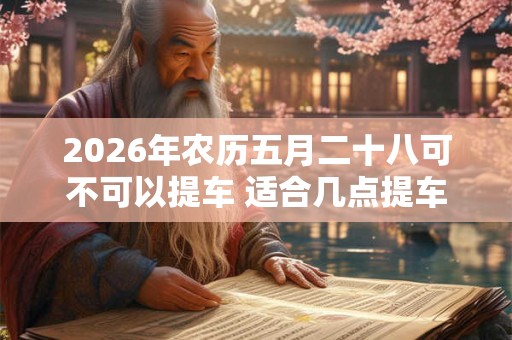 2026年农历五月二十八可不可以提车 适合几点提车