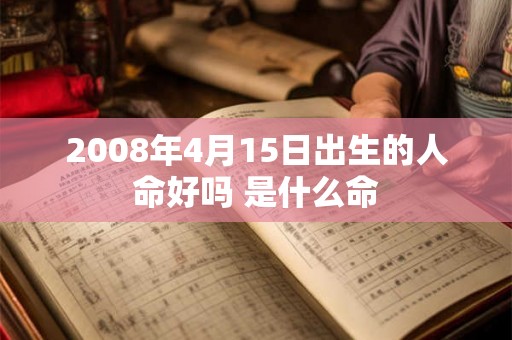 2008年4月15日出生的人命好吗 是什么命