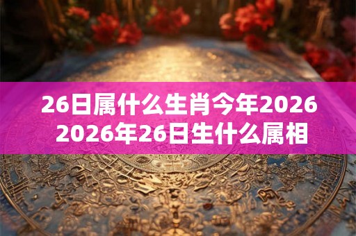 26日属什么生肖今年2026 2026年26日生什么属相
