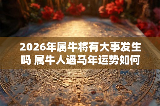 2026年属牛将有大事发生吗 属牛人遇马年运势如何