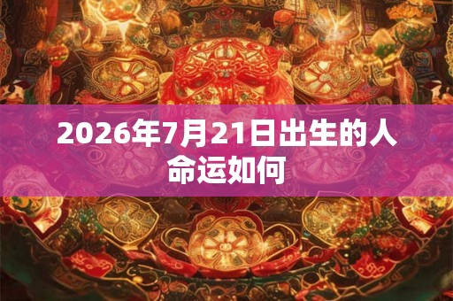 2026年7月21日出生的人命运如何 2026年7月21日出生的人命运如何