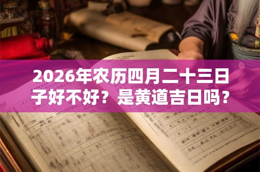 2026年农历四月二十三日子好不好?是黄道吉日吗? 2026年农历四月二十三日子好不好?是黄道吉日吗?