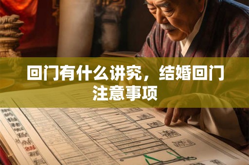 回门有什么讲究，结婚回门注意事项