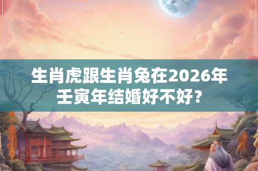 生肖虎跟生肖兔在2026年壬寅年结婚好不好？
