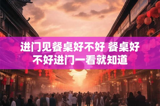 进门见餐桌好不好 餐桌好不好进门一看就知道