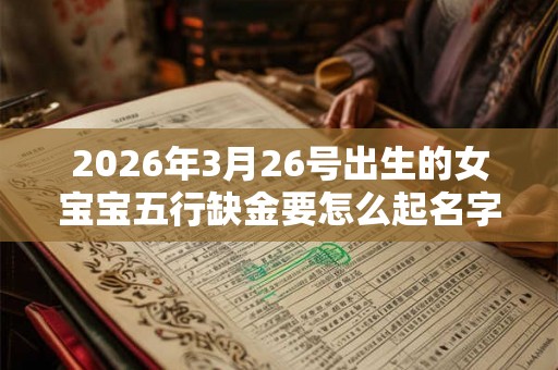 2026年3月26号出生的女宝宝五行缺金要怎么起名字 2026年3月26号出生的女宝宝五行缺金要怎么起名字