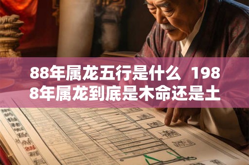 88年属龙五行是什么  1988年属龙到底是木命还是土命