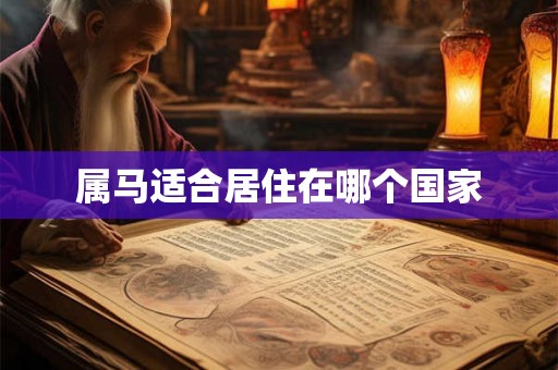 属马适合居住在哪个国家