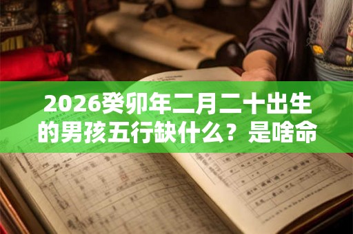 2026癸卯年二月二十出生的男孩五行缺什么？是啥命