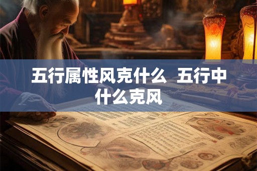 五行属性风克什么  五行中什么克风