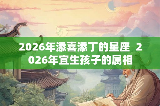 2026年添喜添丁的星座 2026年宜生孩子的属相 2026年添喜添丁的星座 2026年宜生孩子的属相
