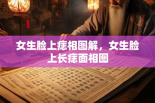 女生脸上痣相图解，女生脸上长痣面相图