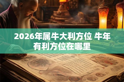 2026年属牛大利方位 牛年有利方位在哪里 2026年属牛大利方位 牛年有利方位在哪里