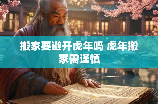 搬家要避开虎年吗 虎年搬家需谨慎