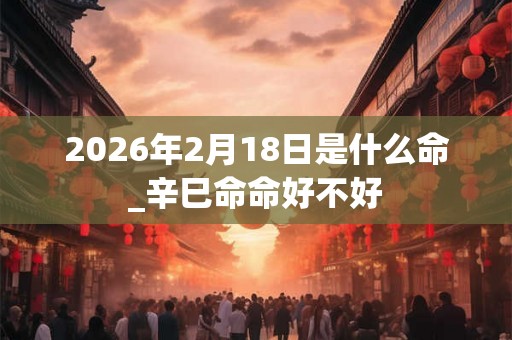 2026年2月18日是什么命_辛巳命命好不好 2026年2月18日是什么命_辛巳命命好不好