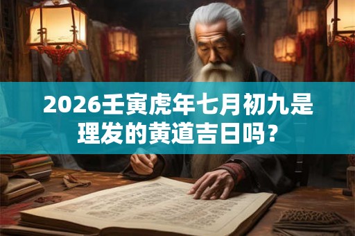 2026壬寅虎年七月初九是理发的黄道吉日吗？