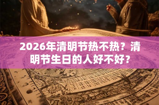 2026年清明节热不热？清明节生日的人好不好？