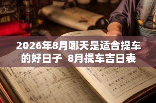 2026年8月哪天是适合提车的好日子  8月提车吉日表