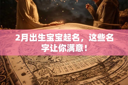 2月出生宝宝起名，这些名字让你满意！