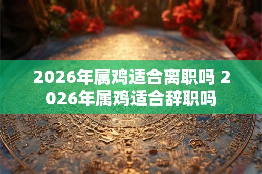 2026年属鸡适合离职吗 2026年属鸡适合辞职吗
