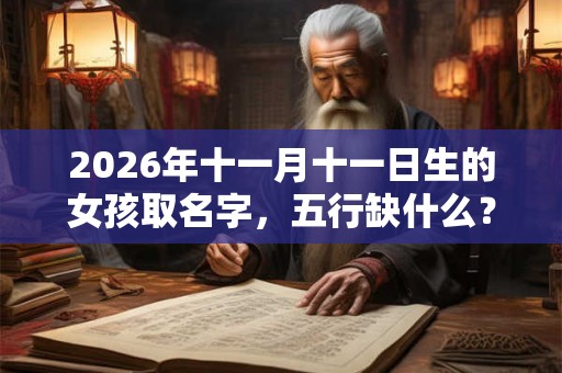 2026年十一月十一日生的女孩取名字，五行缺什么？