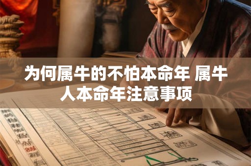 为何属牛的不怕本命年 属牛人本命年注意事项