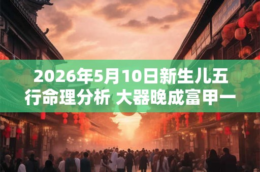 2026年5月10日新生儿五行命理分析 大器晚成富甲一方 2026年5月10日新生儿五行命理分析 大器晚成富甲一方