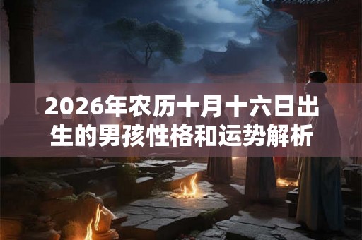 2026年农历十月十六日出生的男孩性格和运势解析