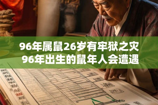 96年属鼠26岁有牢狱之灾 96年出生的鼠年人会遭遇监狱之灾吗
