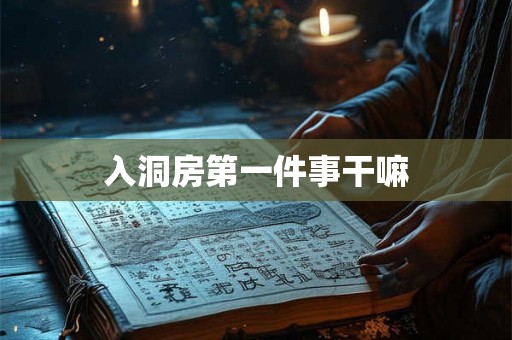 入洞房第一件事干嘛