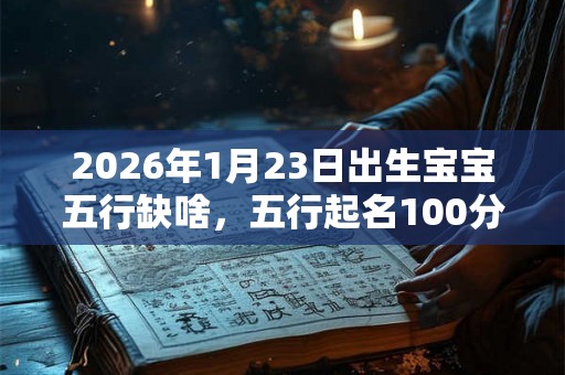 2026年1月23日出生宝宝五行缺啥，五行起名100分名字大全