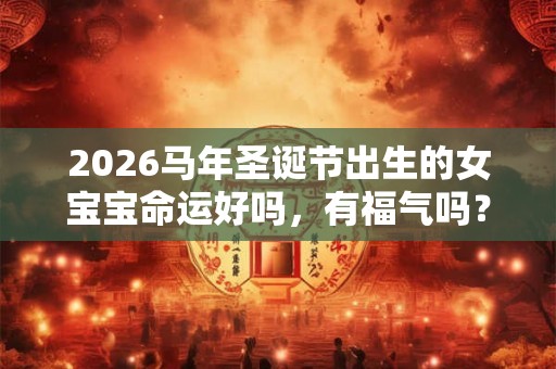 2026马年圣诞节出生的女宝宝命运好吗，有福气吗？