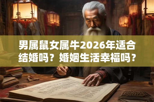 男属鼠女属牛2026年适合结婚吗？婚姻生活幸福吗？