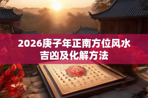 2026庚子年正南方位风水吉凶及化解方法