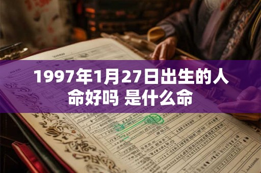 1997年1月27日出生的人命好吗 是什么命