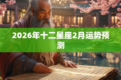 2026年十二星座2月运势预测