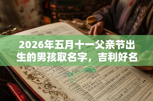 2026年五月十一父亲节出生的男孩取名字，吉利好名字推荐