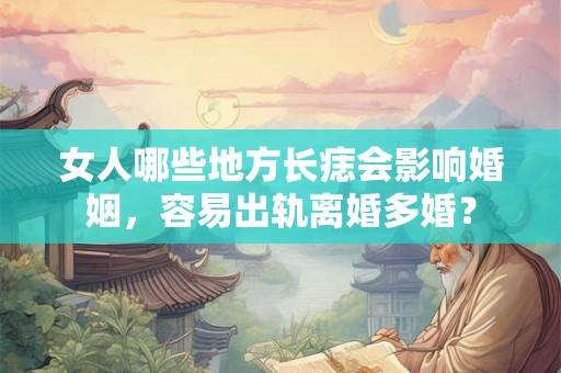 女人哪些地方长痣会影响婚姻,容易出轨离婚多婚? 女人哪些地方长痣会影响婚姻,容易出轨离婚多婚?