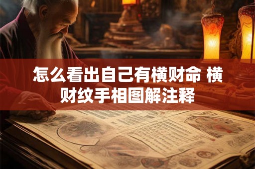 怎么看出自己有横财命 横财纹手相图解注释