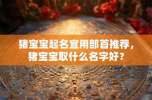 猪宝宝起名宜用部首推荐，猪宝宝取什么名字好？