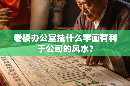 老板办公室挂什么字画有利于公司的风水？