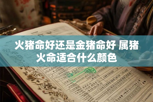 火猪命好还是金猪命好 属猪火命适合什么颜色