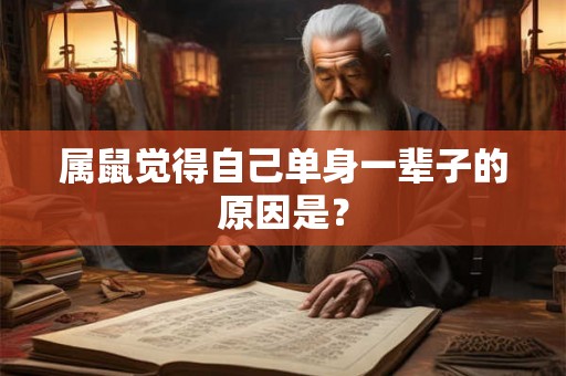 属鼠觉得自己单身一辈子的原因是？