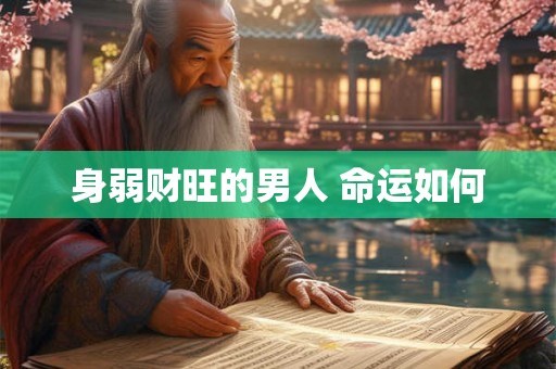 身弱财旺的男人 命运如何