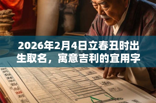 2026年2月4日立春丑时出生取名,寓意吉利的宜用字参考! 2026年2月4日立春丑时出生取名,寓意吉利的宜用字参考!
